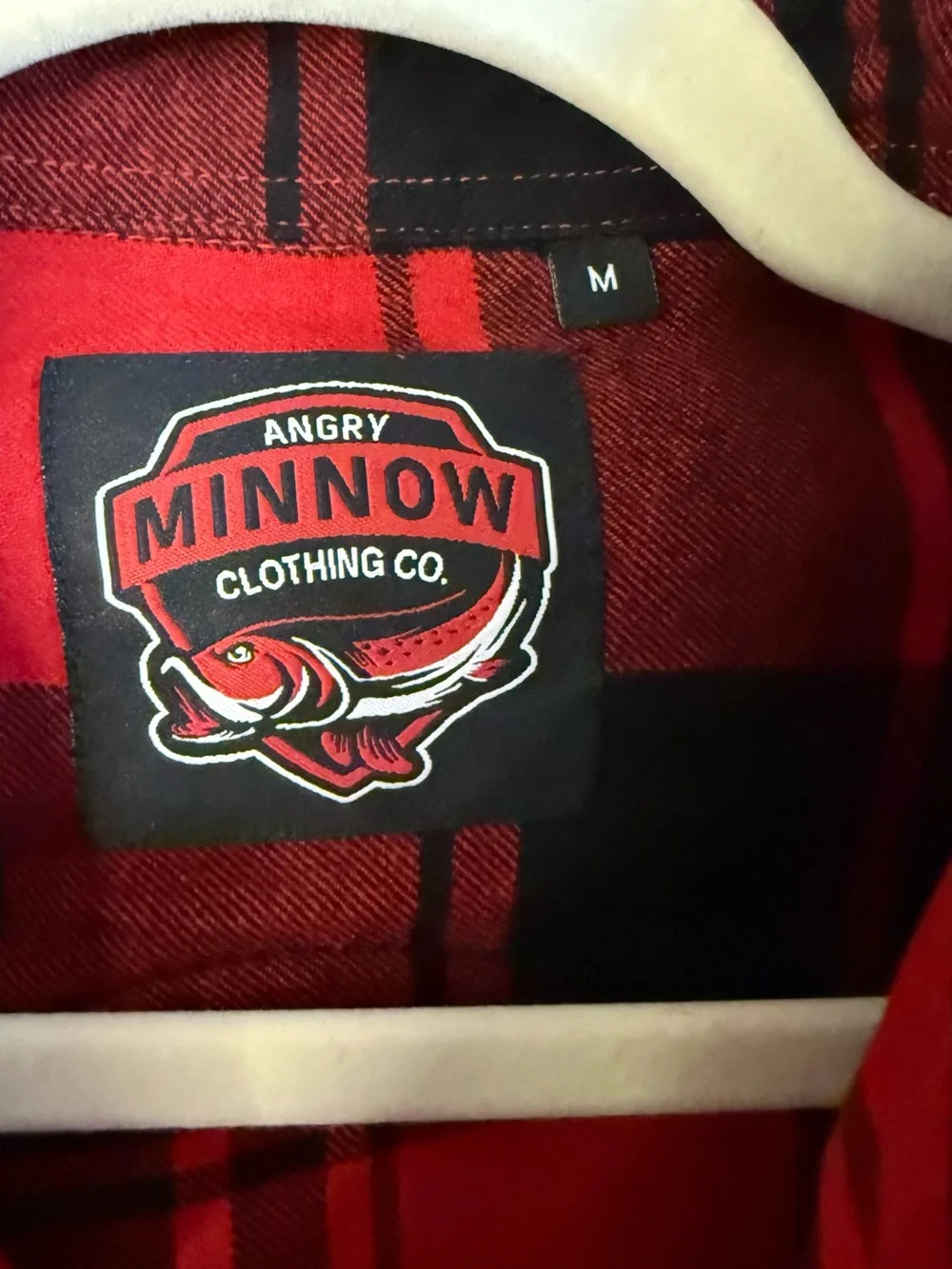 Angry Minnow Buffalo Plaid Fireball Flannel - Picture 4 of 7